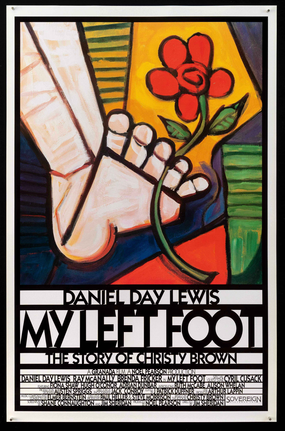 My Left Foot Original Vintage Movie Poster