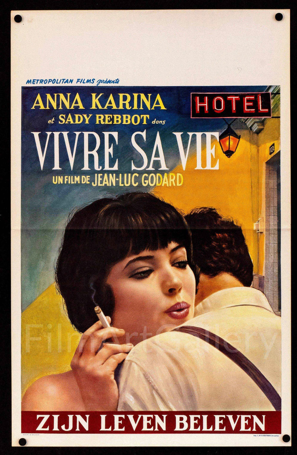 My Life to Live (Vivre Sa Vie) Original Vintage Movie Poster