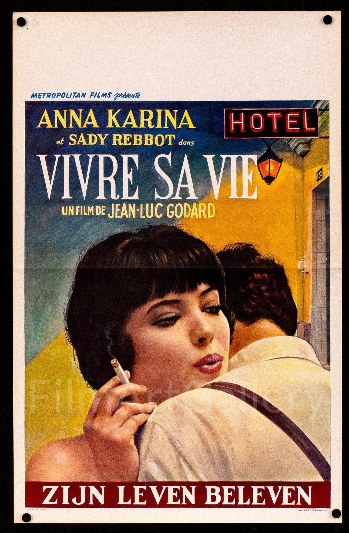 My Life to Live (Vivre Sa Vie) Original Vintage Movie Poster