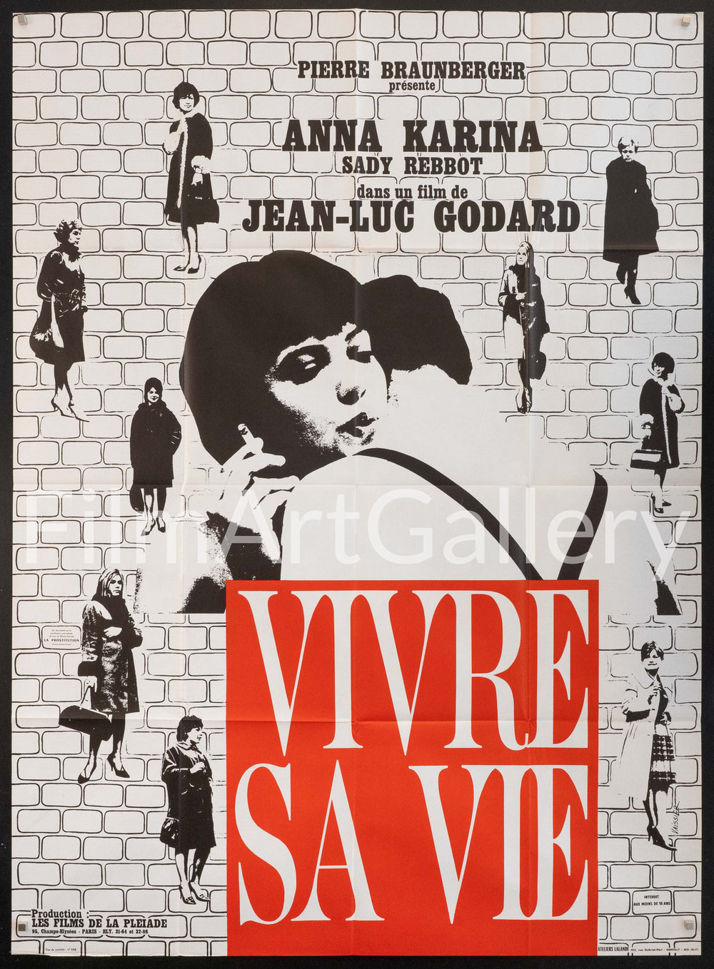 My Life to Live (Vivre Sa Vie) Original Vintage Movie Poster