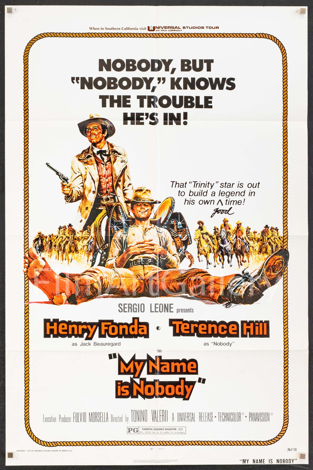 My Name is Nobody Original Vintage Movie Poster