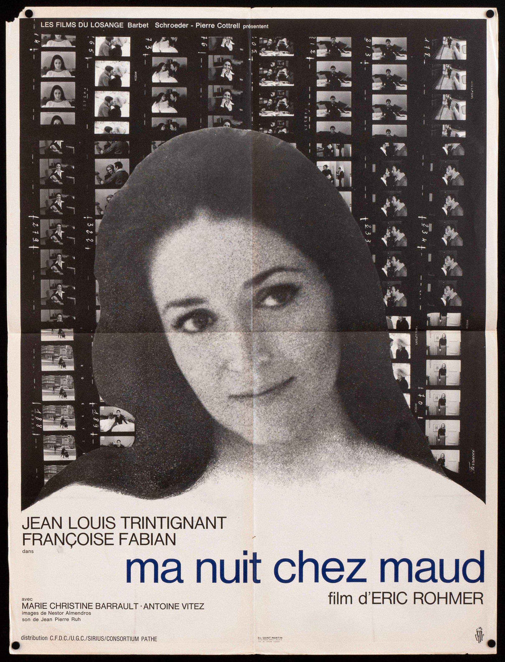 My Night at Maud's (Ma Nuit Chez Maud) Original Vintage Movie Poster