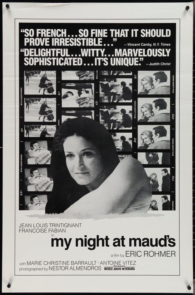 My Night at Maud's (Ma Nuit Chez Maud) Original Vintage Movie Poster