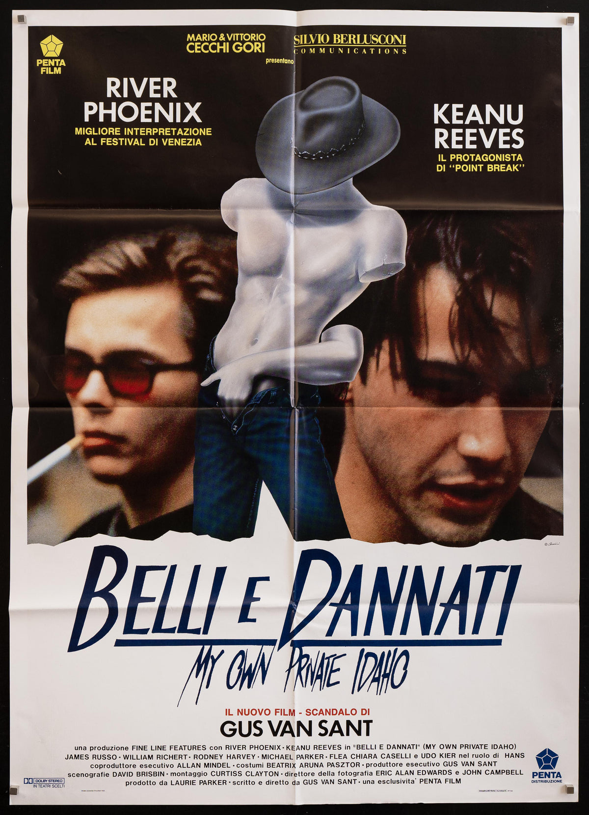 My Own Private Idaho Italian 2 foglio (39x55) Original Vintage Movie Poster