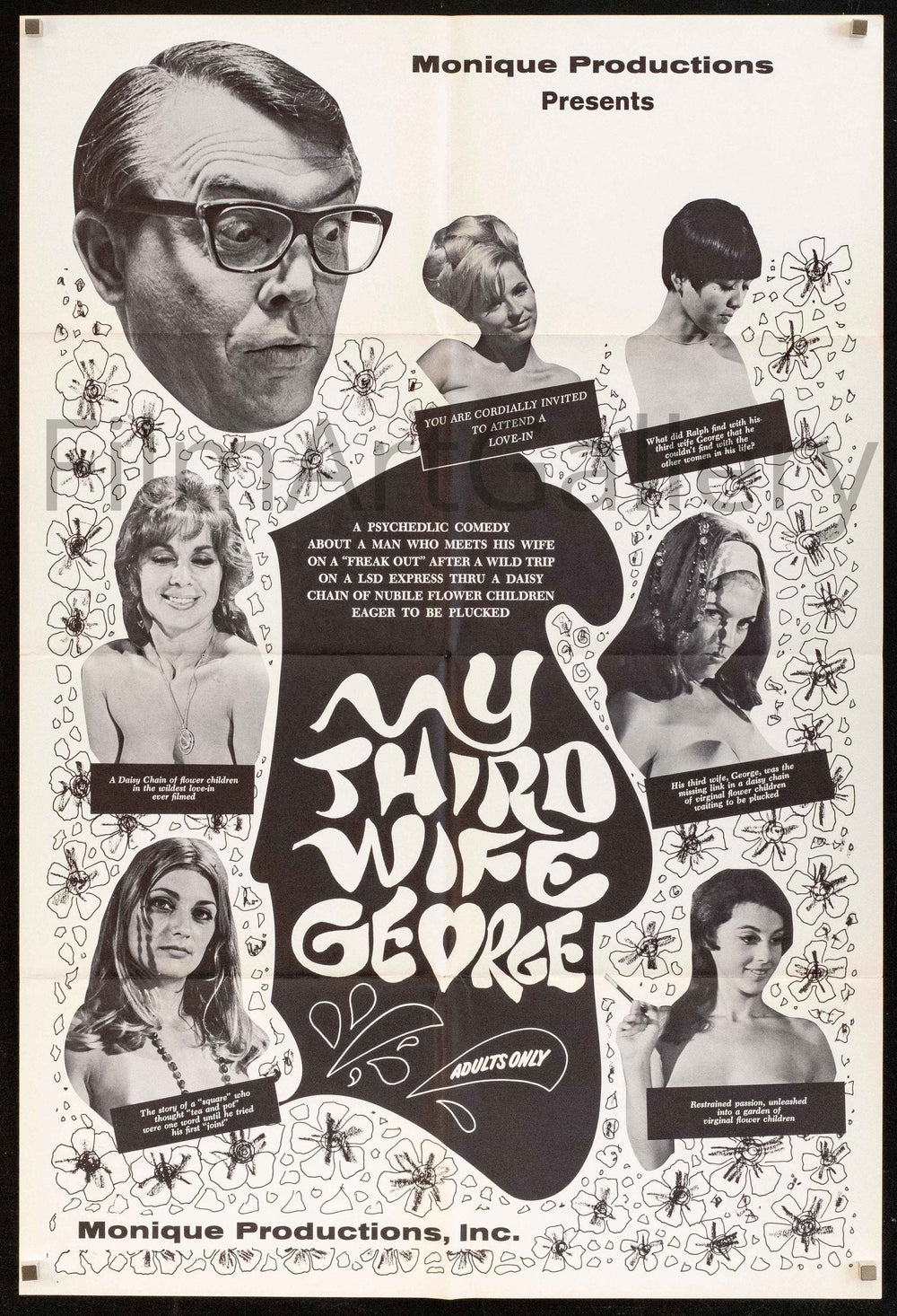 My Third Wife George Original Vintage Movie Poster