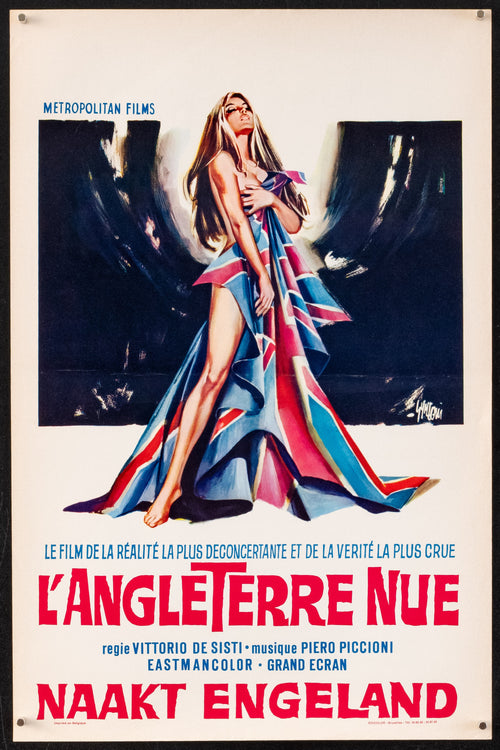 Naked England (L'Angleterre Nue) Original Vintage Movie Poster
