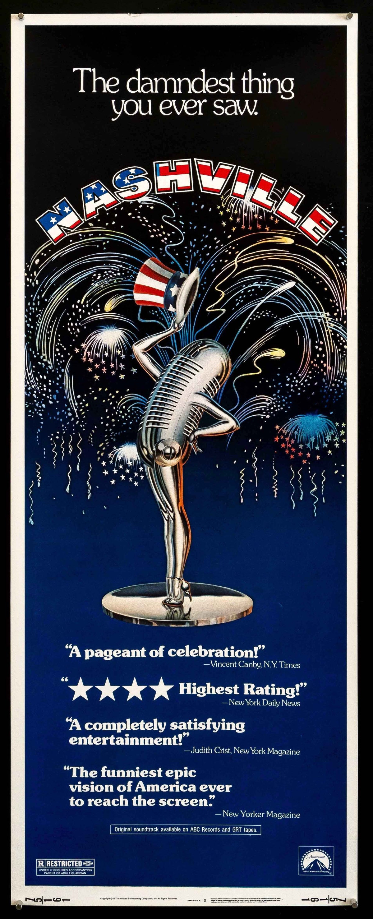 Nashville Original Vintage Movie Poster