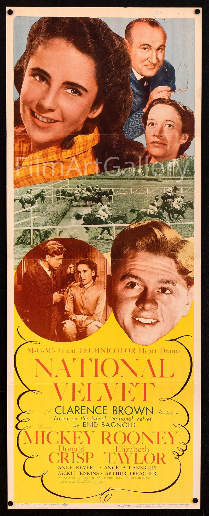 National Velvet Movie Poster 1944 Insert (14x36)