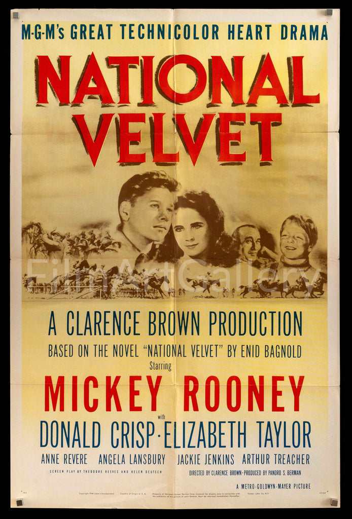 National Velvet Original Vintage Movie Poster