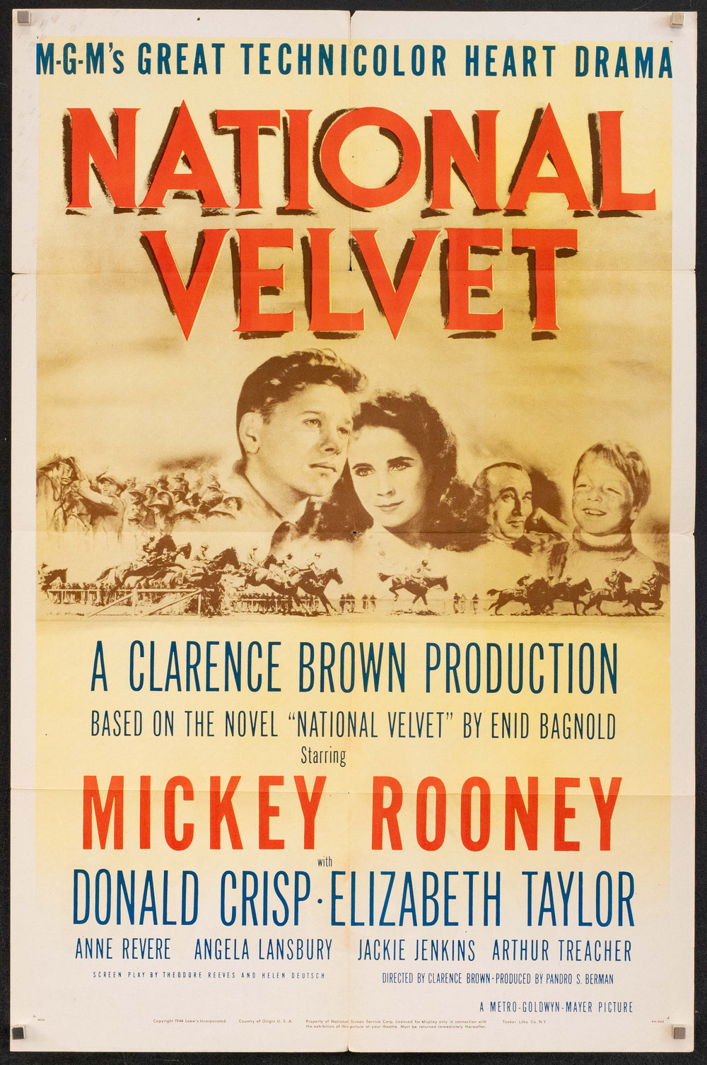 National Velvet Original Vintage Movie Poster