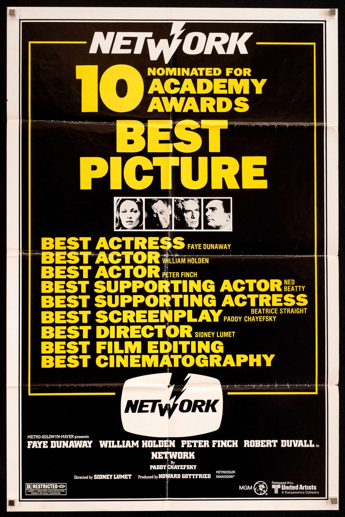 Network Original Vintage Movie Poster