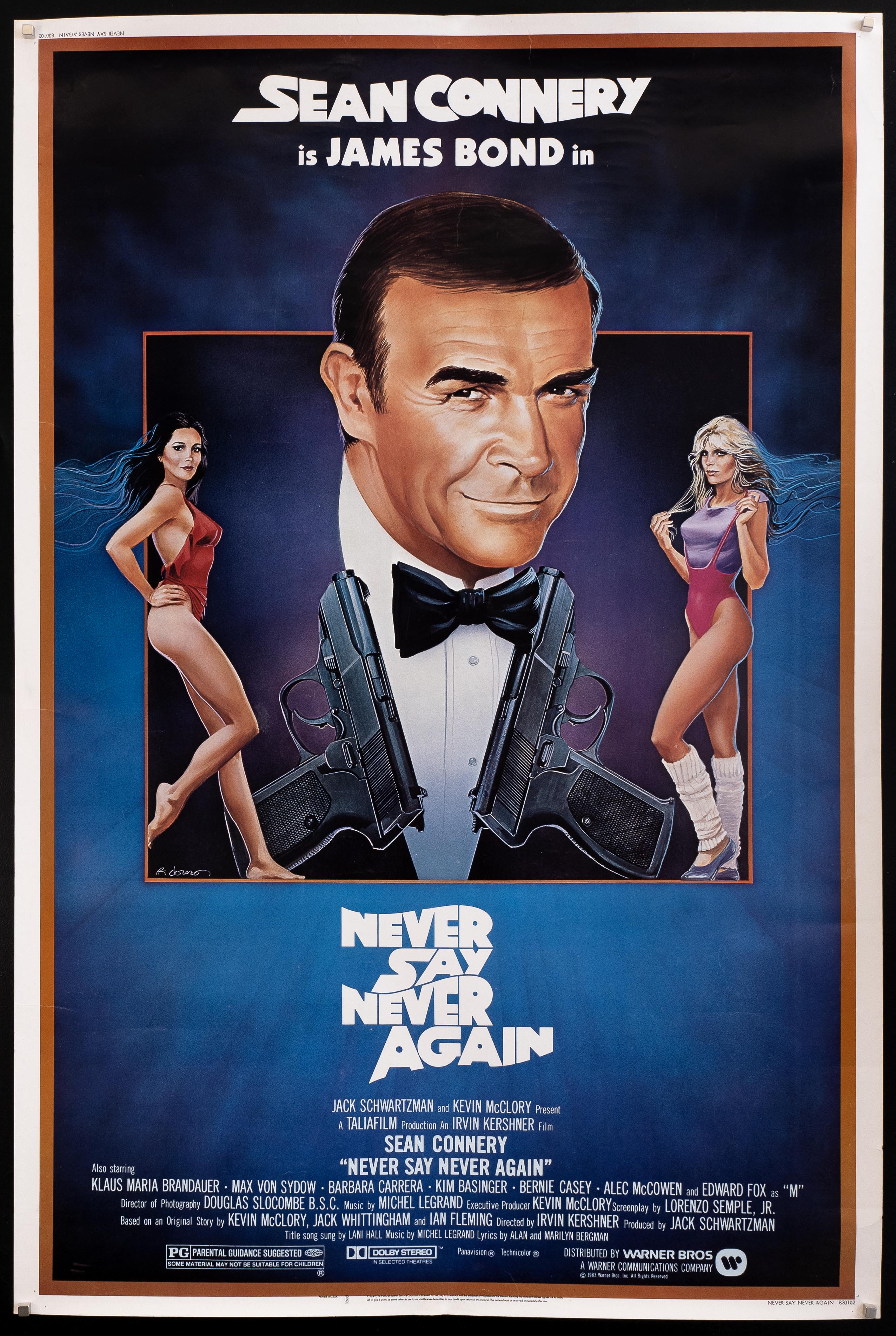 Never Say Never Again Movie Poster 1983 30x40