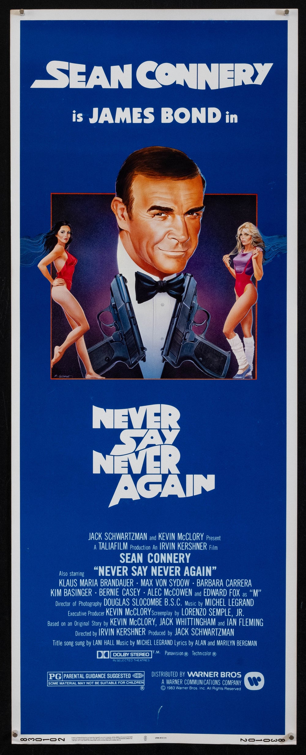 Never Say Never Again Original Vintage Movie Poster