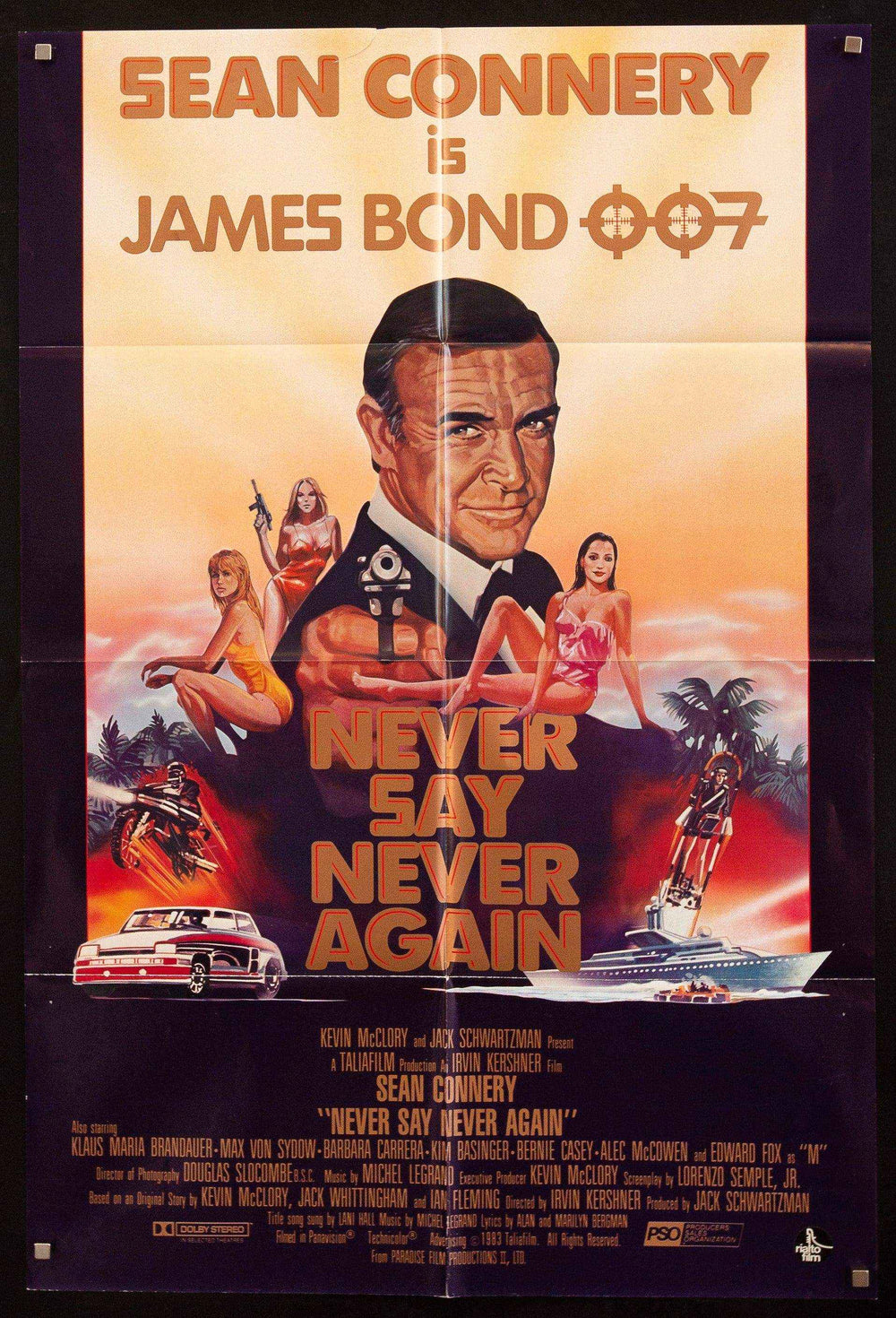 Never Say Never Again Original Vintage Movie Poster