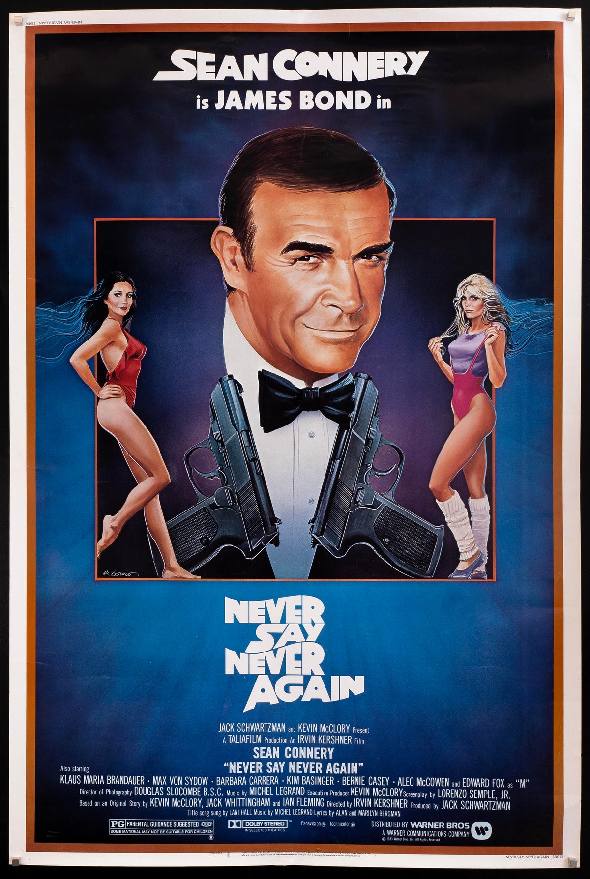 Never Say Never Again Original Vintage Movie Poster