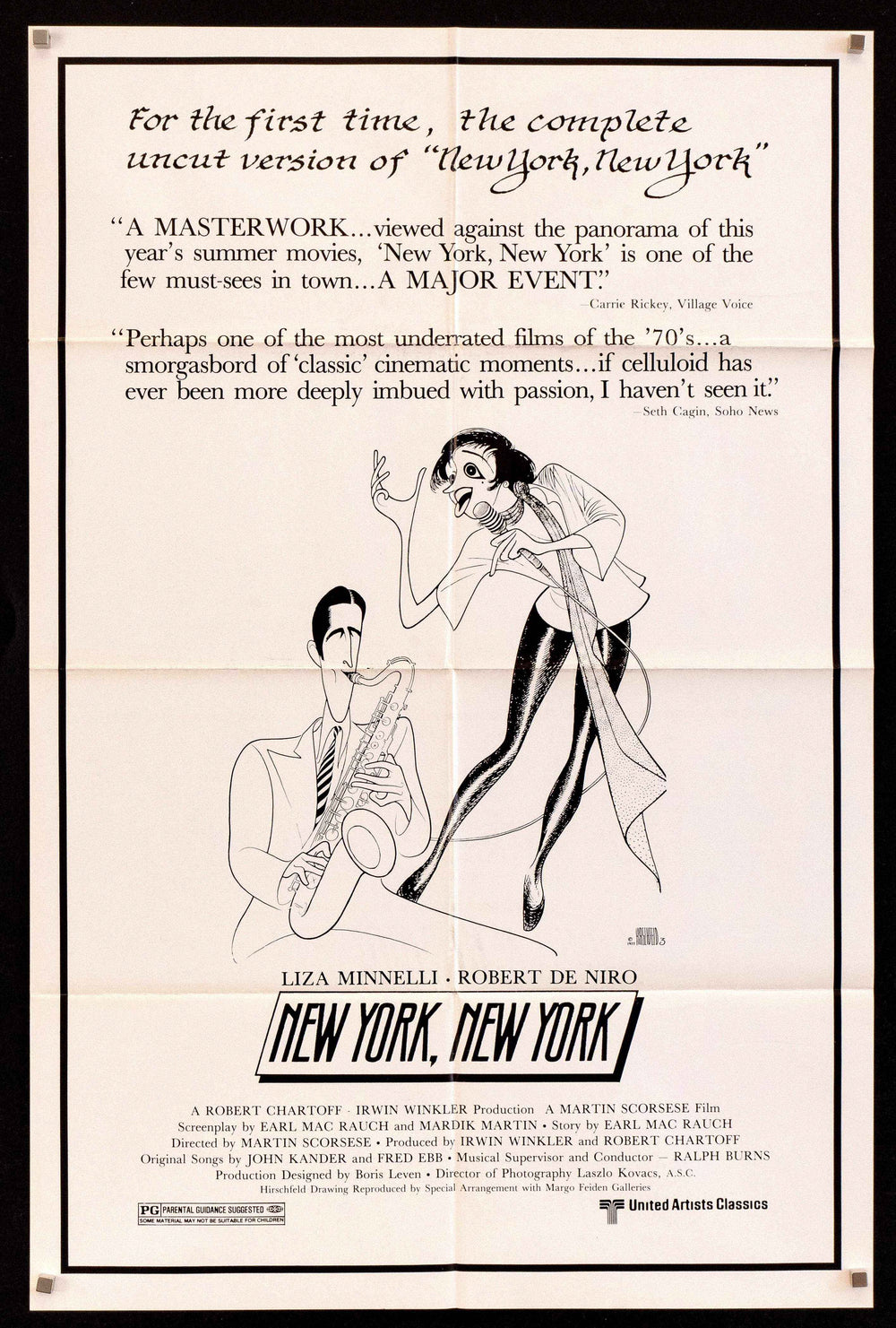 New York, New York Original Vintage Movie Poster
