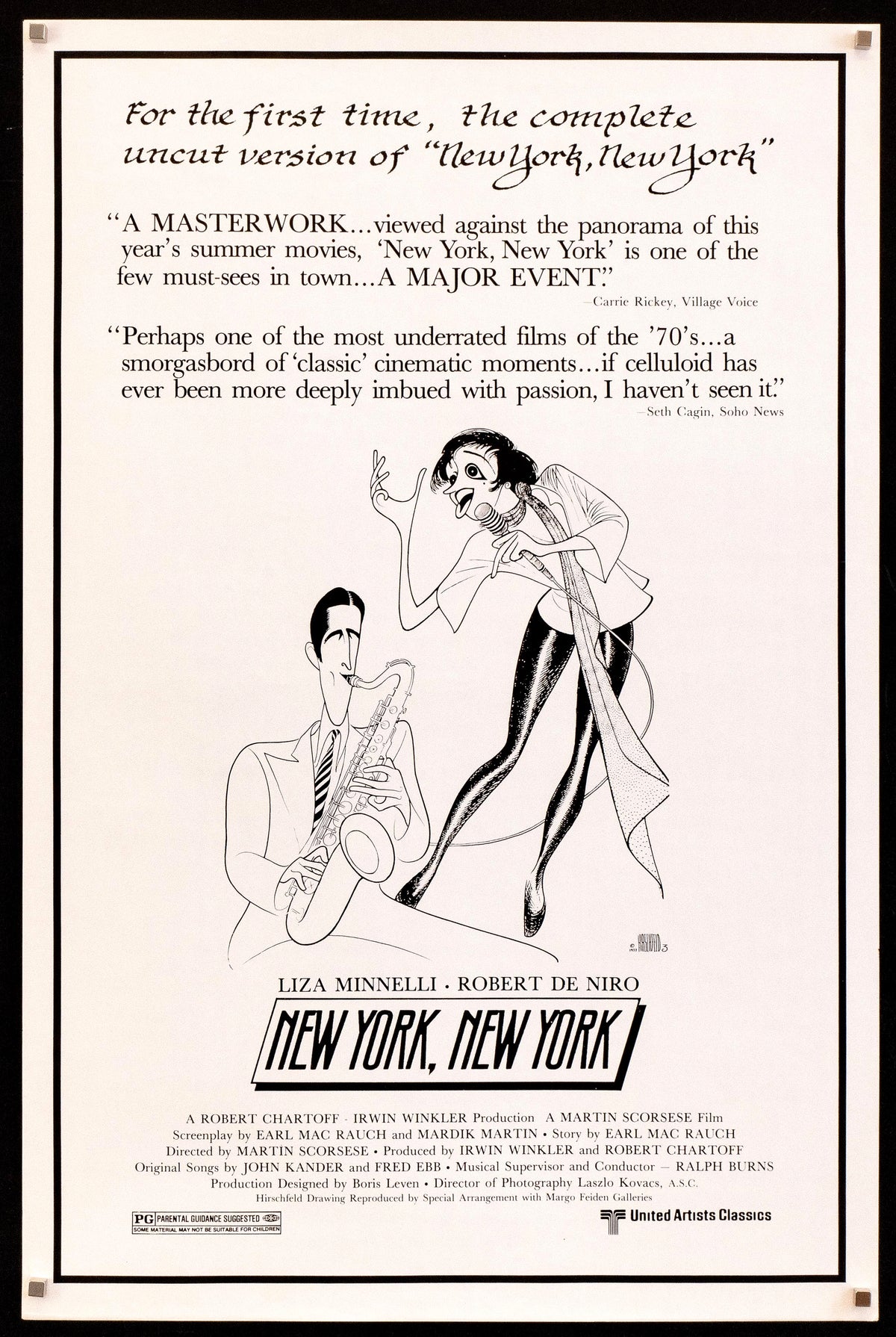 New York, New York Original Vintage Movie Poster