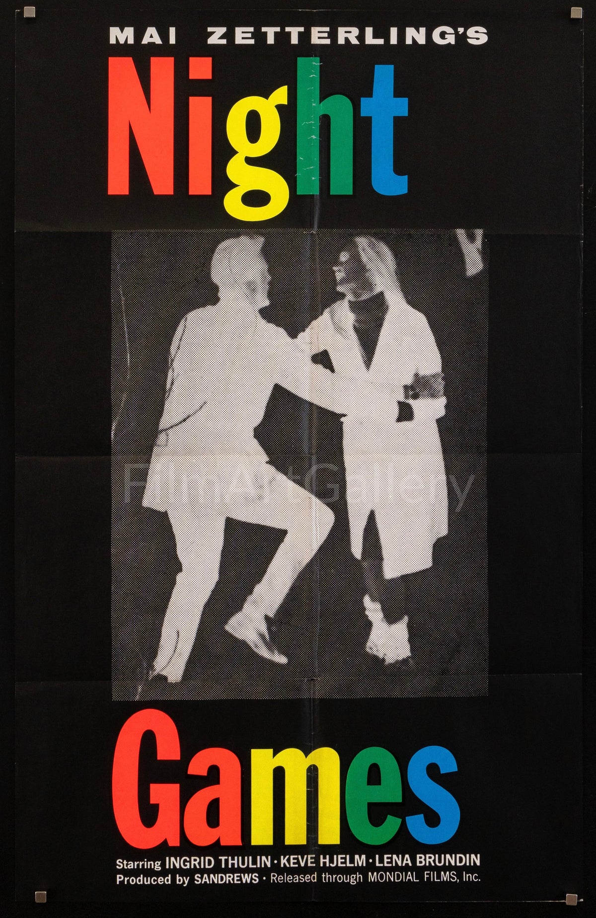 Night Games Original Vintage Movie Poster