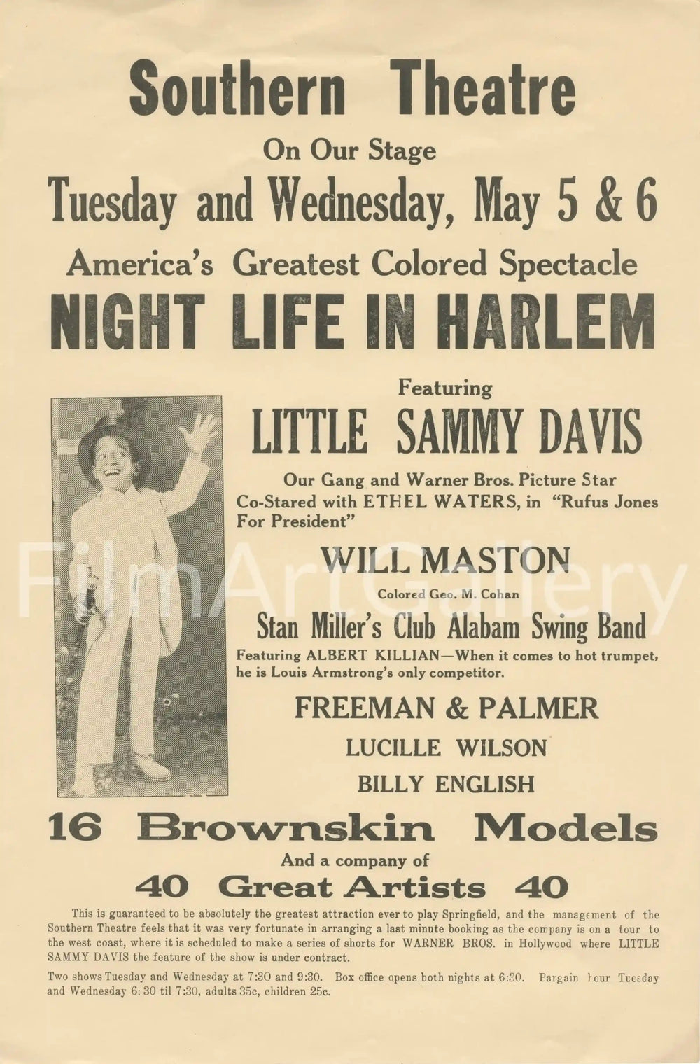 Night Life in Harlem Original Vintage Movie Poster