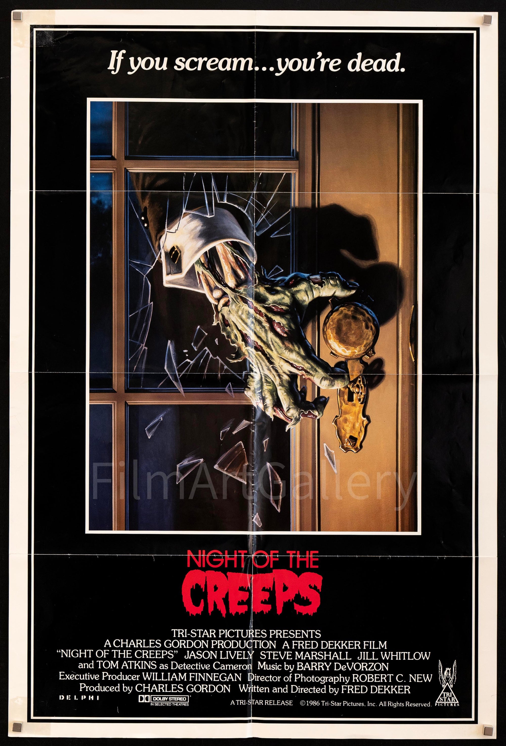 Night of the Creeps Original Vintage Movie Poster