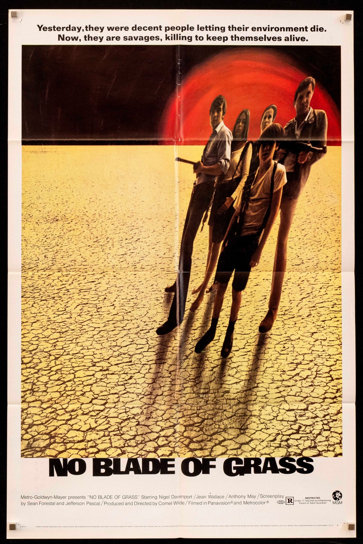 No Blade of Grass Original Vintage Movie Poster