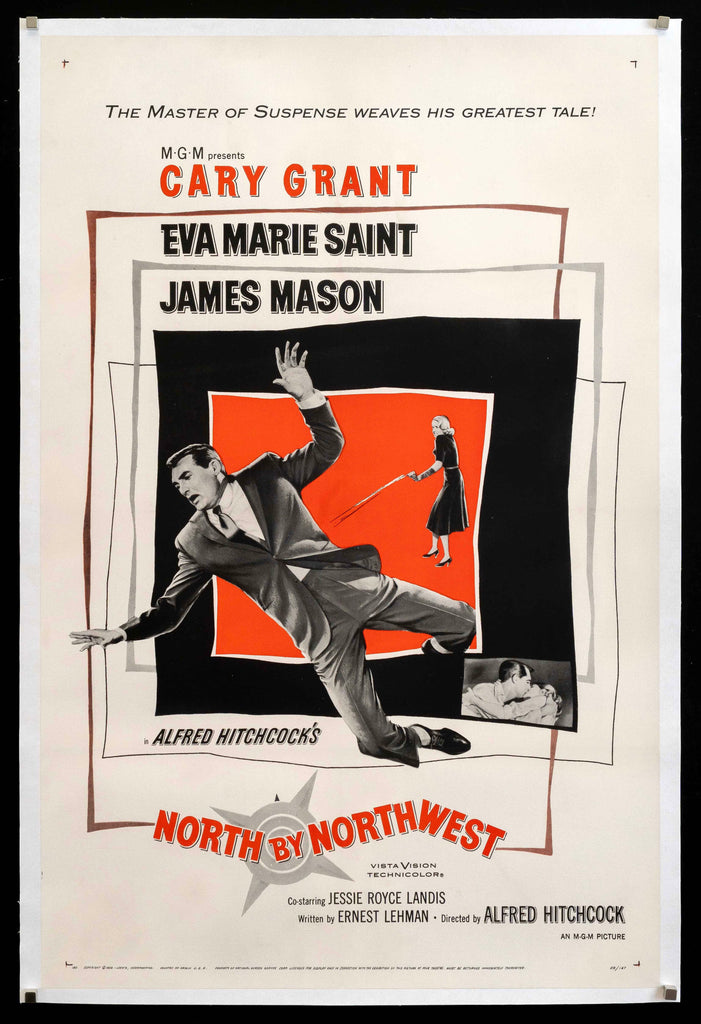 North By Northwest Original Vintage Movie Poster