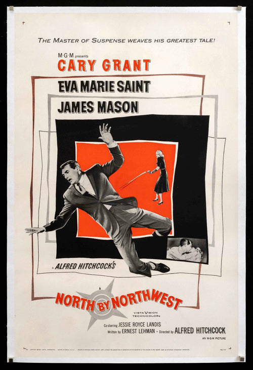 North By Northwest Original Vintage Movie Poster