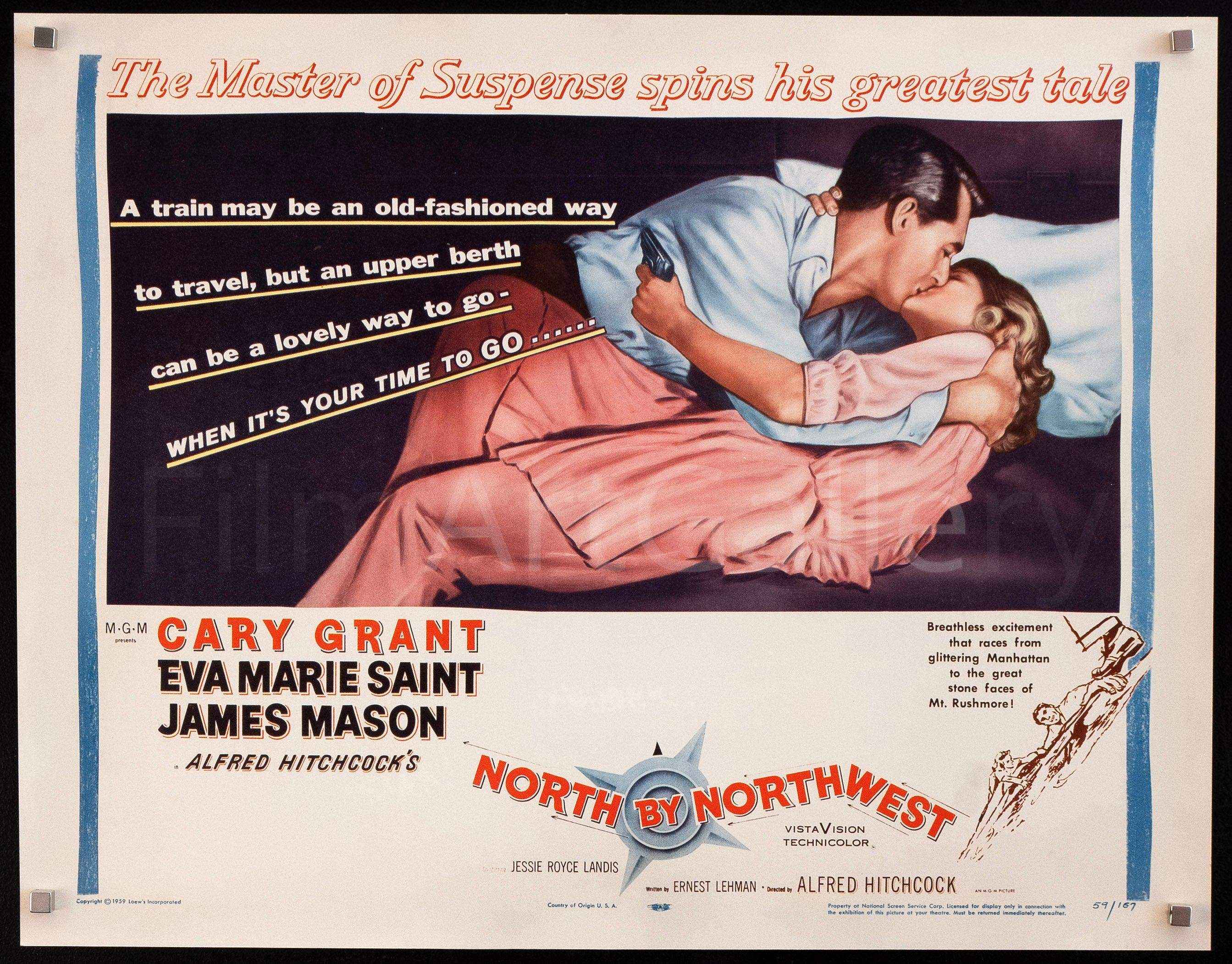 north by northwest 1959 poster