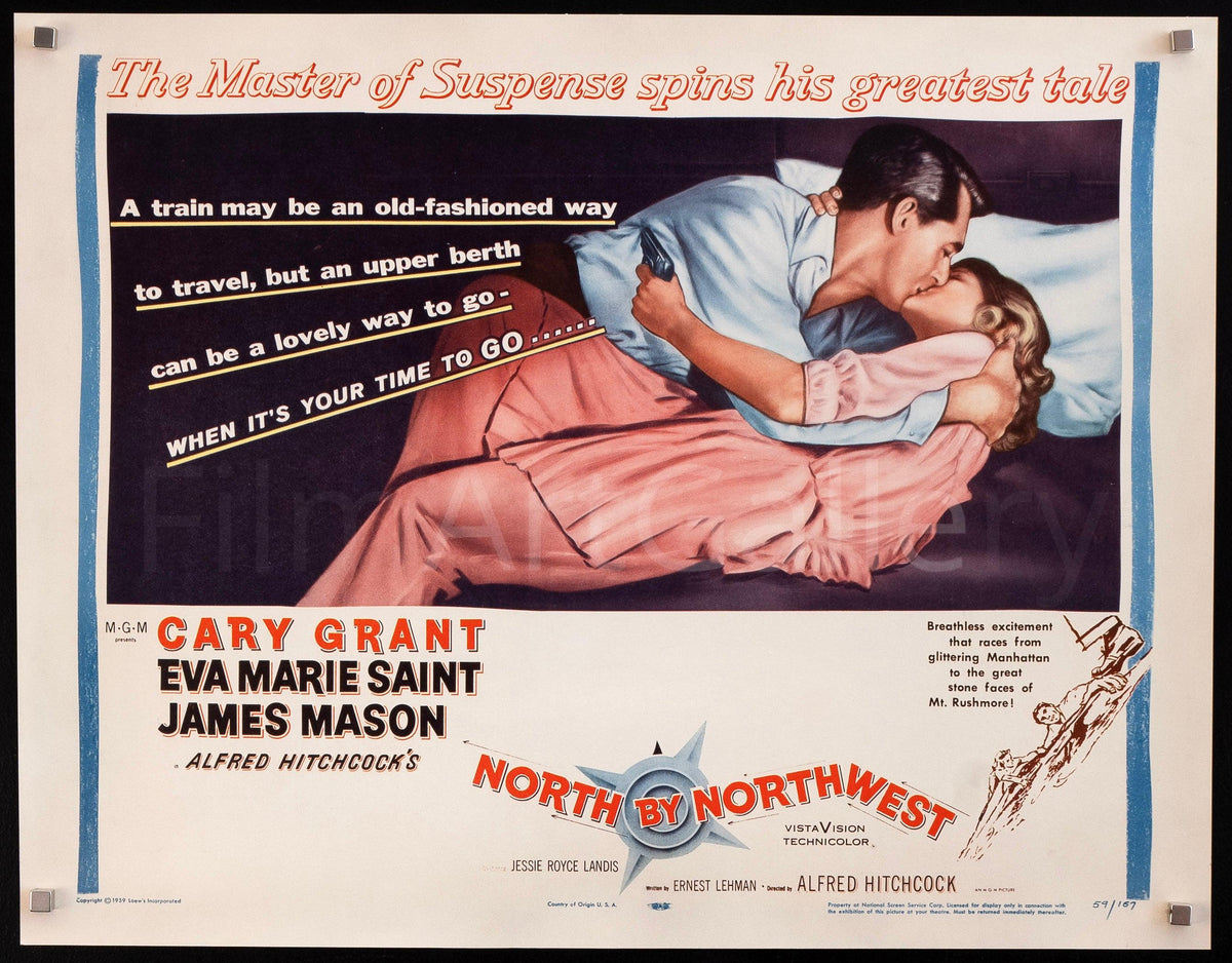 North By Northwest Original Vintage Movie Poster