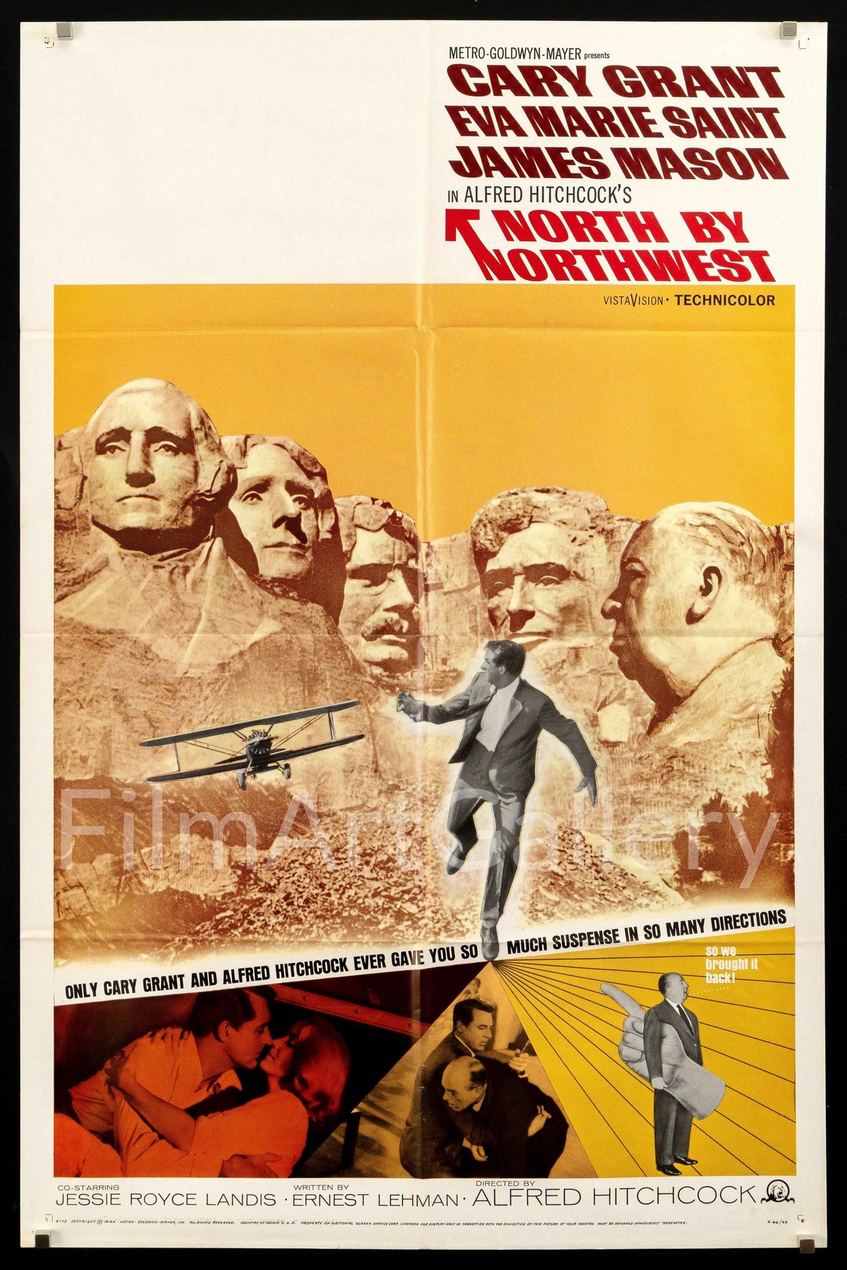 North By Northwest Original Vintage Movie Poster