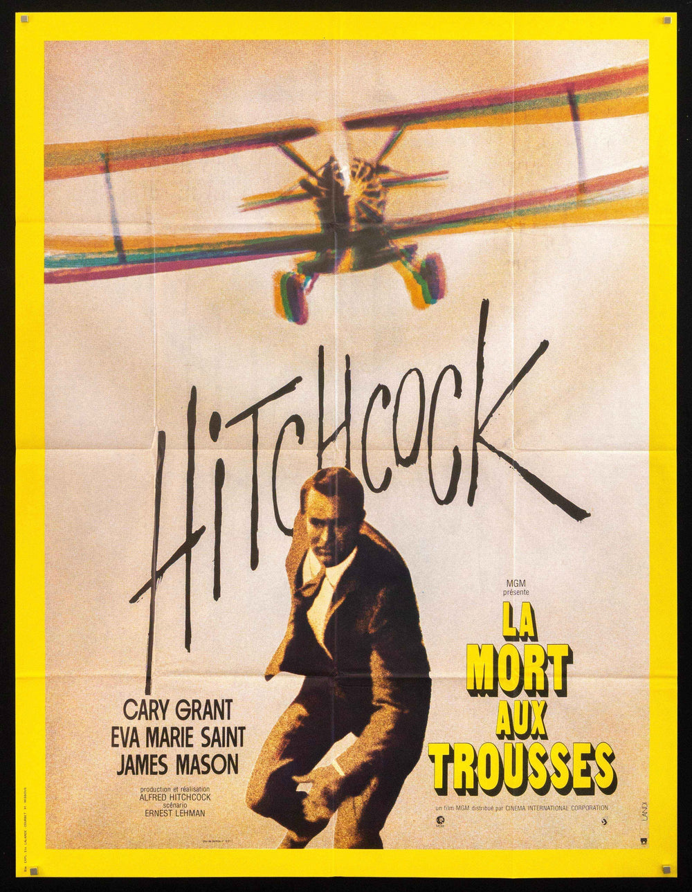North By Northwest Original Vintage Movie Poster