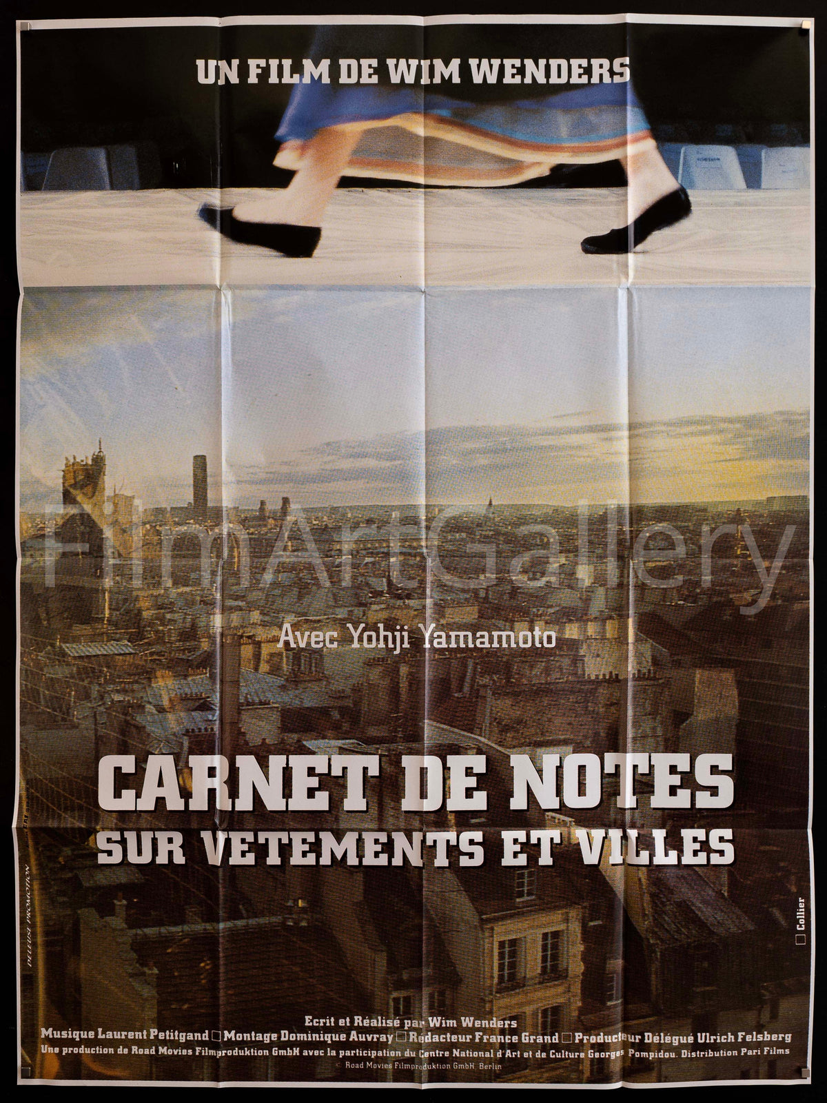 Notebooks on Cities and Clothes French 1 panel (47x63) Original Vintage Movie Poster
