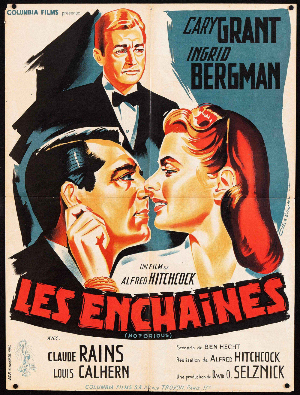 Notorious Original Vintage Movie Poster
