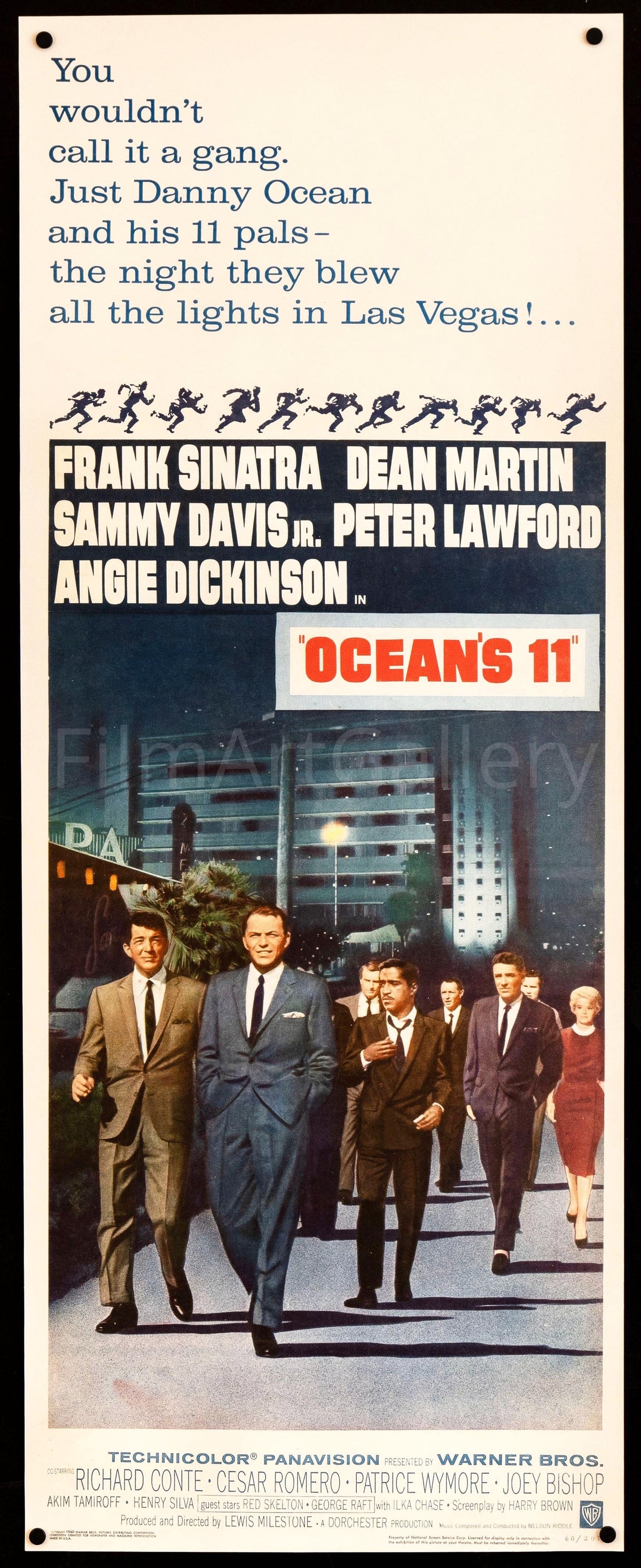 Ocean&#39;s 11 Insert (14x36) Original Vintage Movie Poster