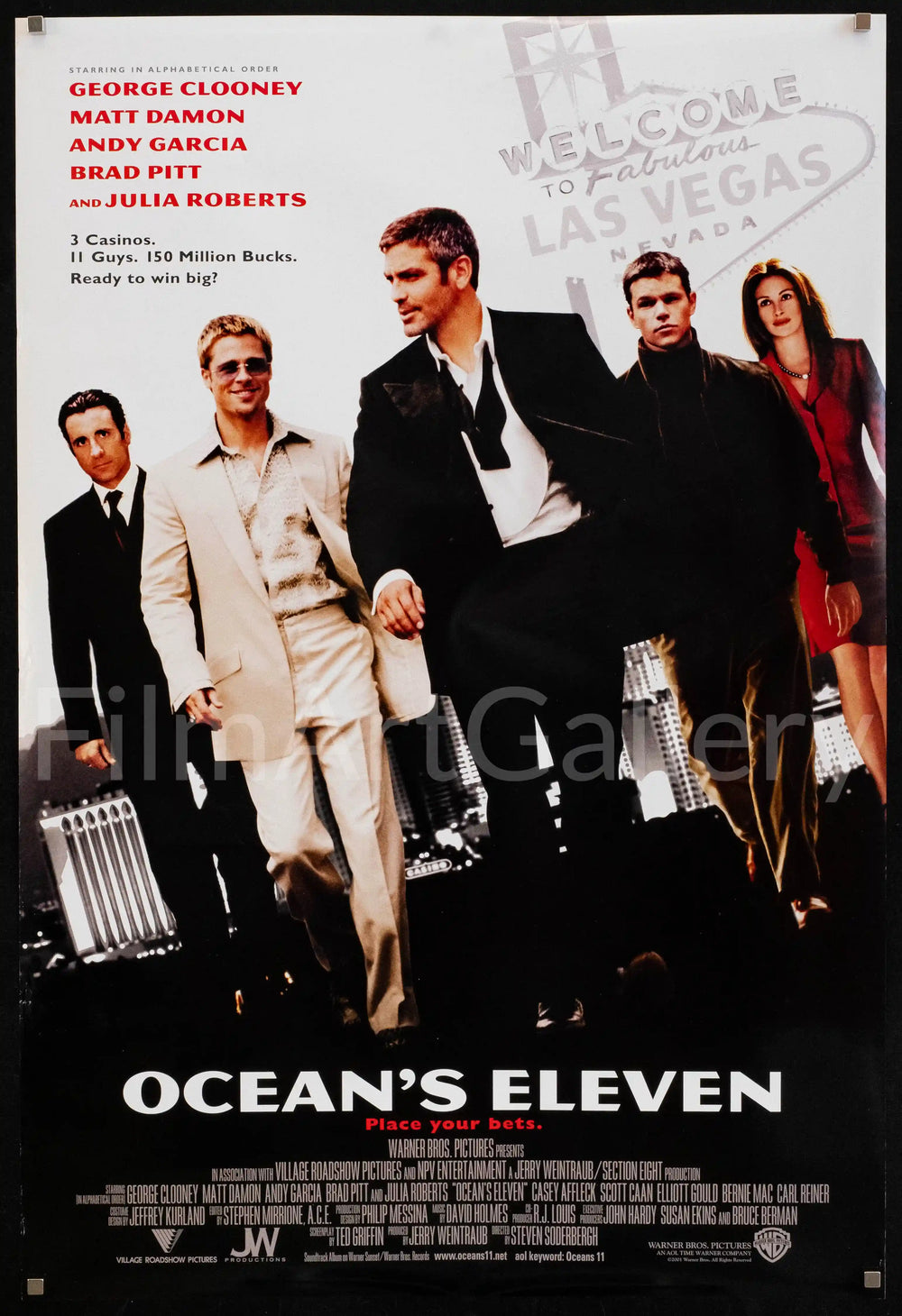 Ocean's 11 Original Vintage Movie Poster