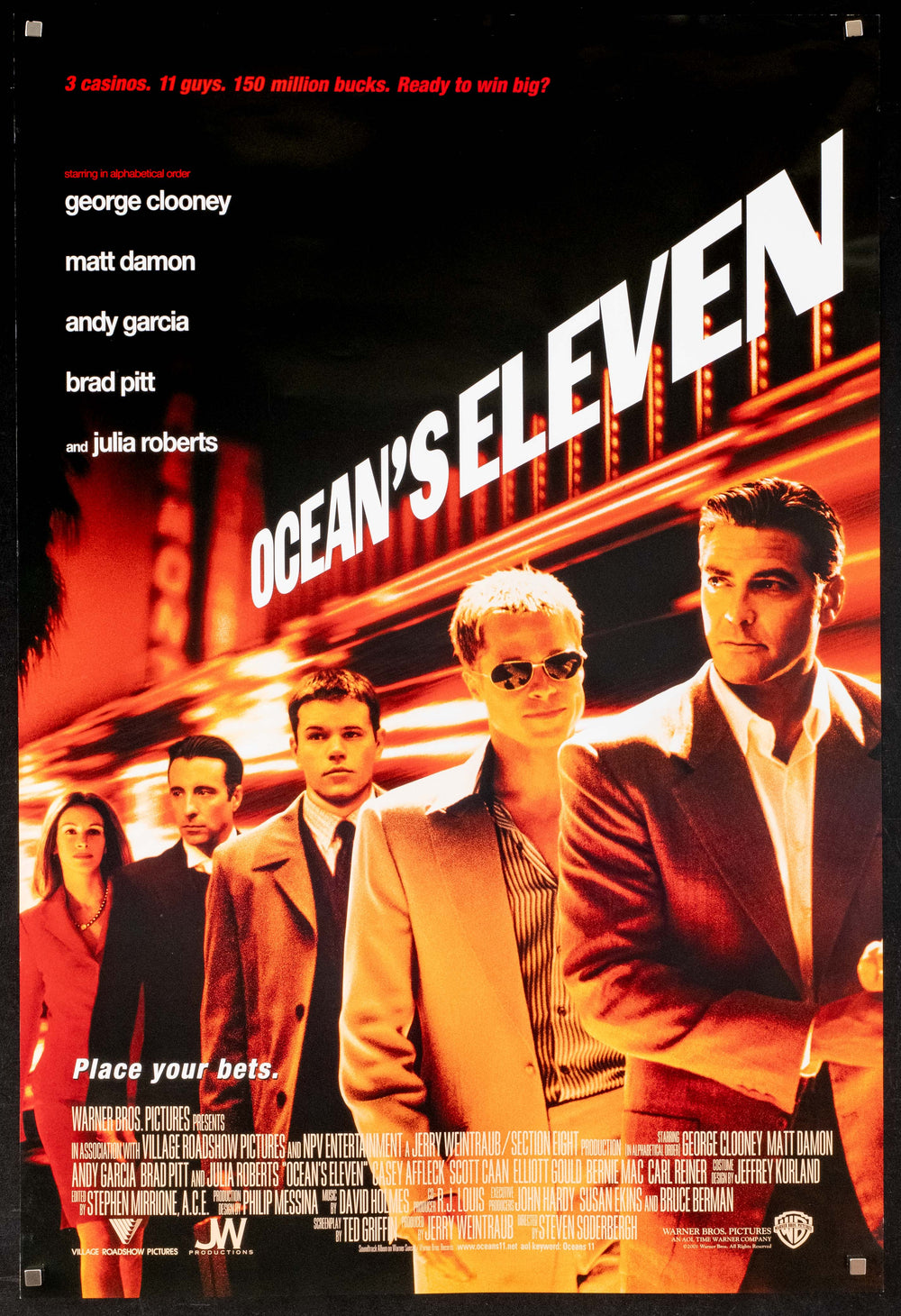 Ocean's 11 Original Vintage Movie Poster