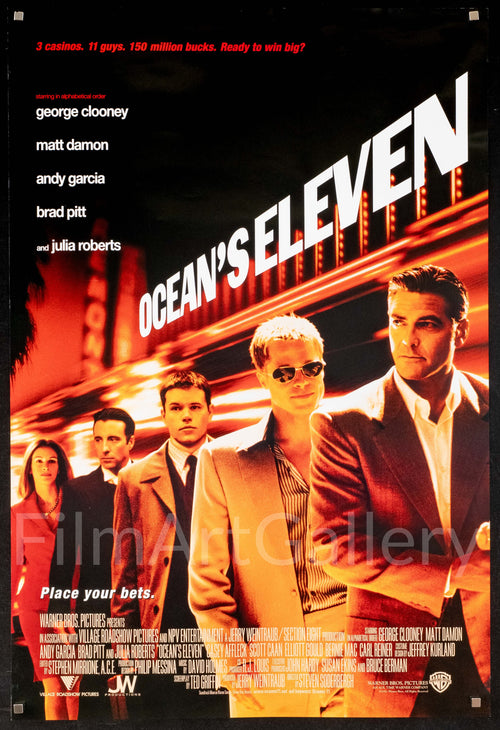 Ocean's 11 Original Vintage Movie Poster