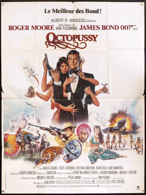 Octopussy Original Vintage Movie Poster