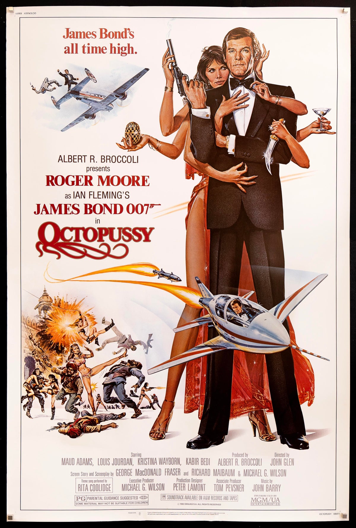 Octopussy Original Vintage Movie Poster