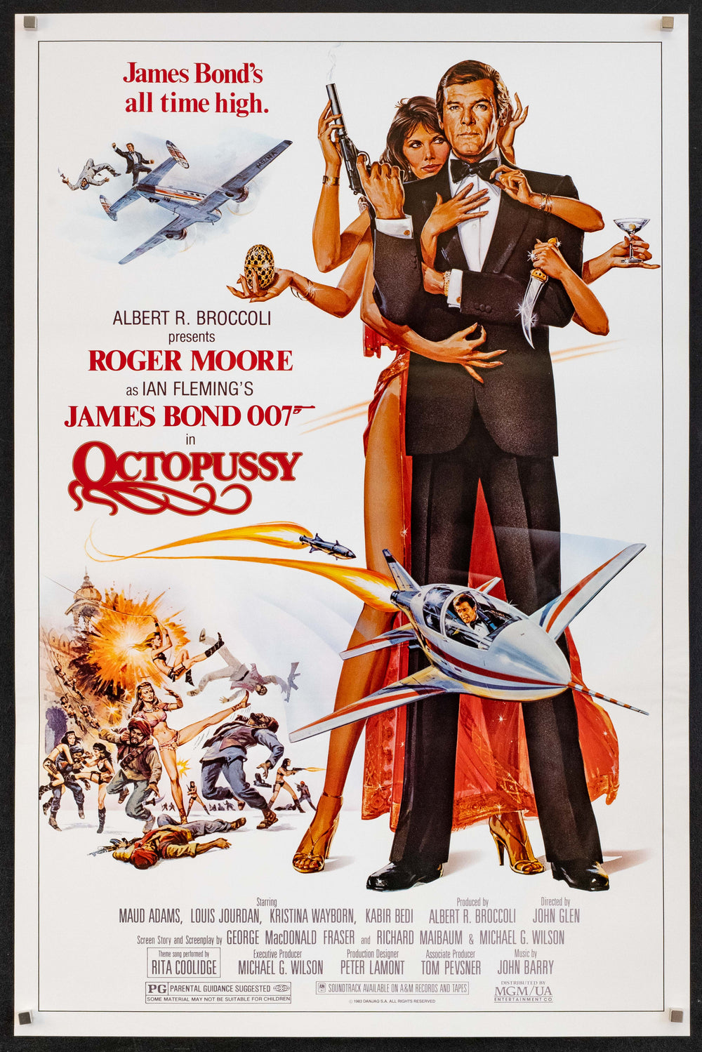 Octopussy Original Vintage Movie Poster