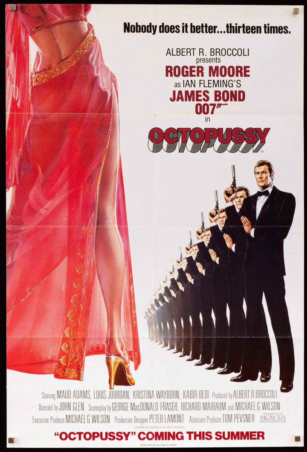 Octopussy Original Vintage Movie Poster