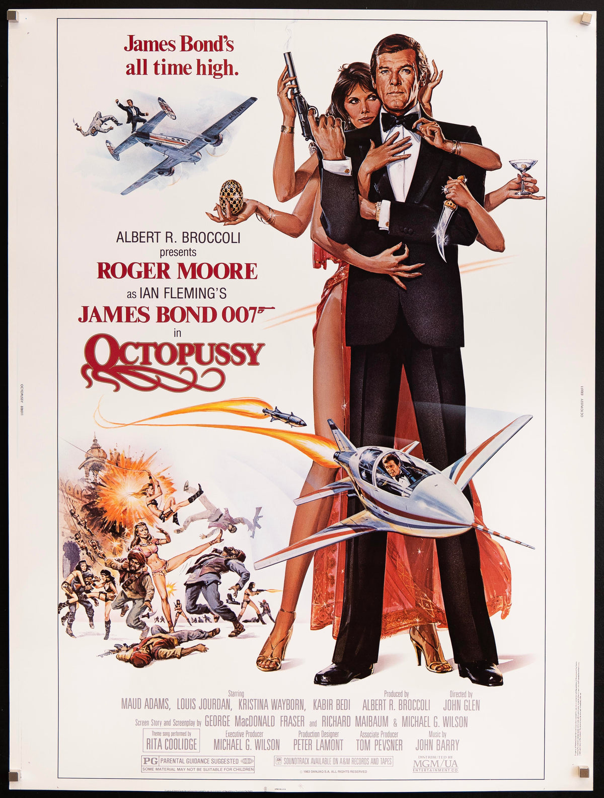 Octopussy Original Vintage Movie Poster