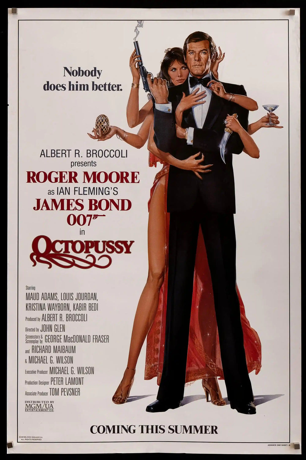 Octopussy Original Vintage Movie Poster