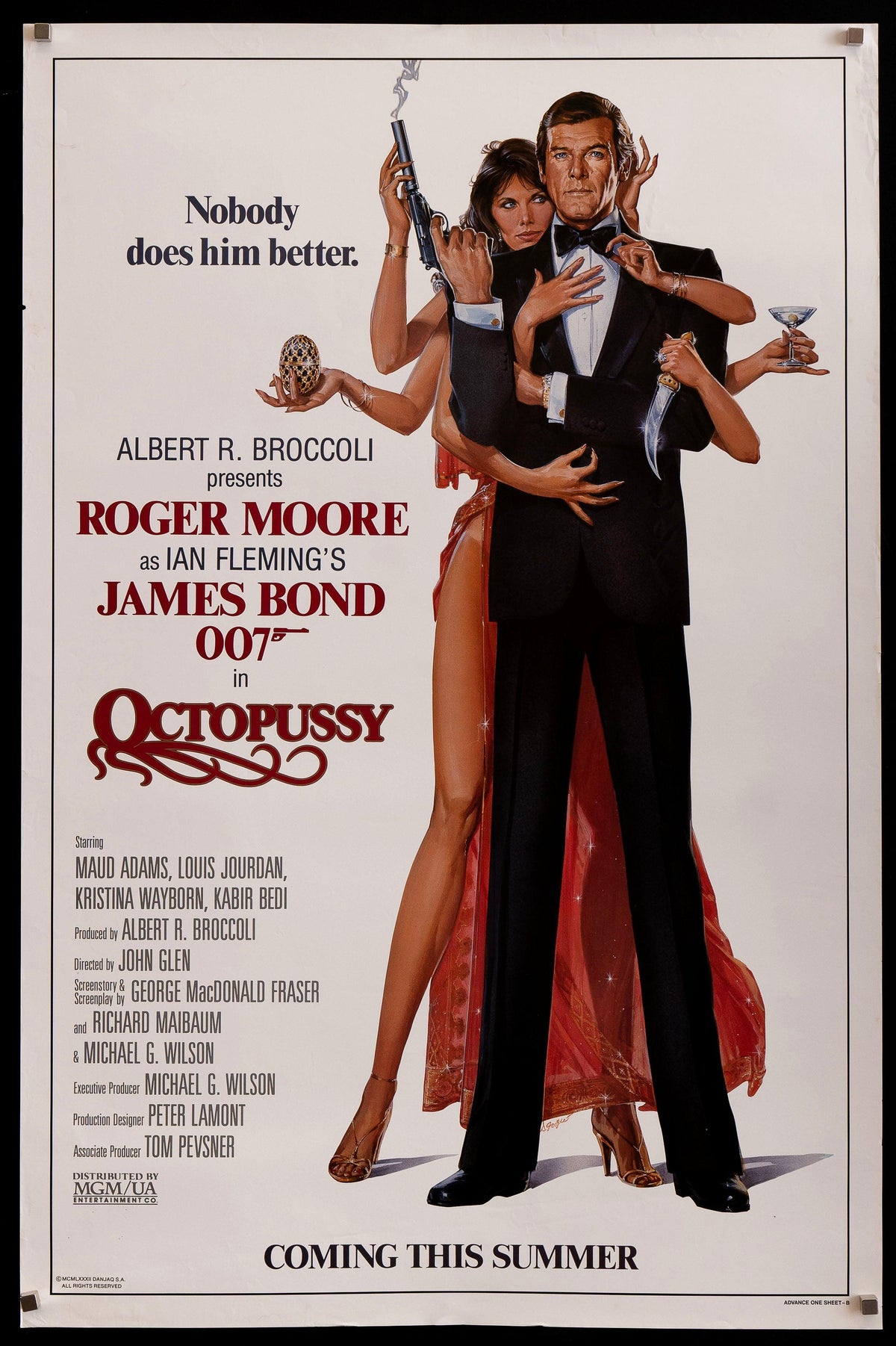 Octopussy Original Vintage Movie Poster
