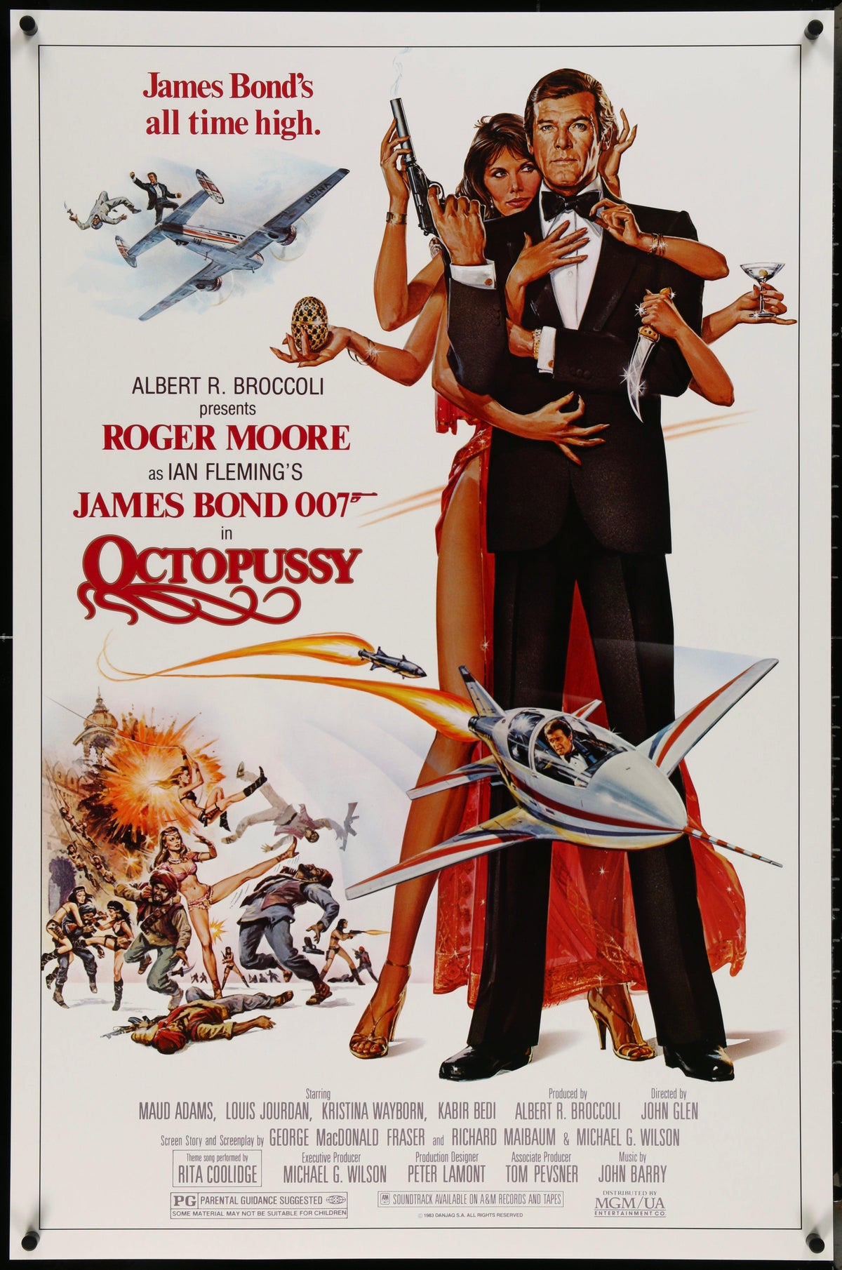 Octopussy Original Vintage Movie Poster