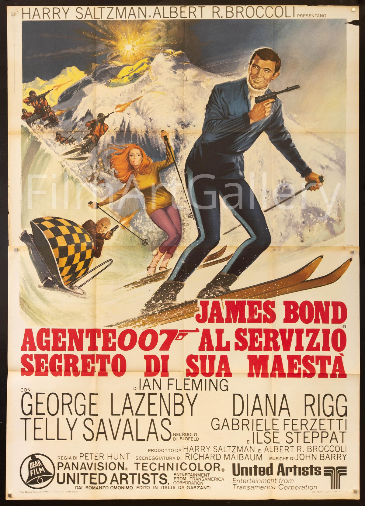 On Her Majesty&#39;s Secret Service Italian 4 Foglio (55x78) Original Vintage Movie Poster