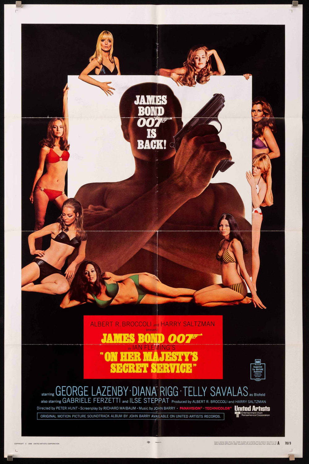 On Her Majesty's Secret Service Original Vintage Movie Poster