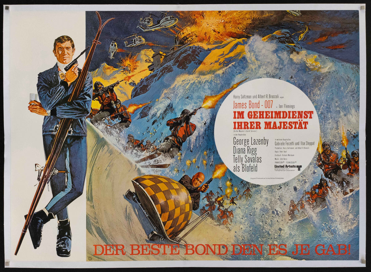 On Her Majesty's Secret Service Original Vintage Movie Poster