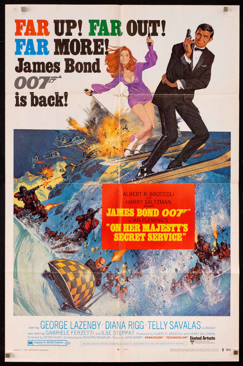 On Her Majesty's Secret Service Original Vintage Movie Poster