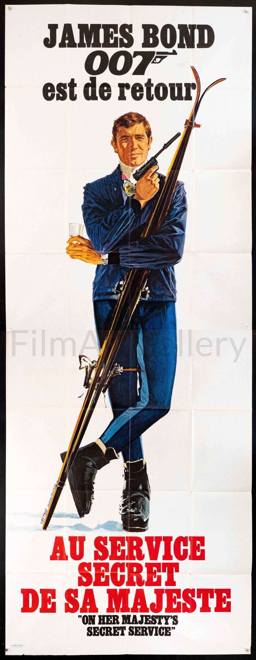 On Her Majesty's Secret Service Original Vintage Movie Poster